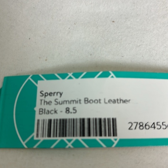 NWOB Sperry Summit Womens Black Waterproof Suede Lace Up Lug Sole Rain Boot 8.5 - Picture 8 of 8